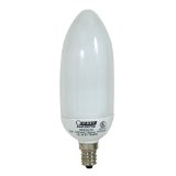 7 watt Feit CFL, chandelier torpedo bulb