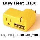 Easy Heat EH38 Auto thermostat ON 38F OFF 50F