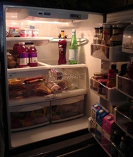 A well stocked fridge