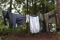 Clothesline after a storm Clothesline after a storm