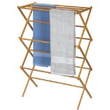 Folding wood clothes dryer