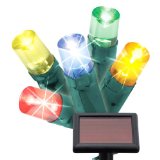50 LED Solar LED Twinkle String Lights - Multiple Colors 50 LED Solar LED Twinkle String Lights - Multiple Colors