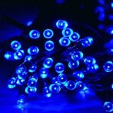 Solar powered Christmas lights 100 LEDs blue Solar powered Christmas lights 100 LEDs blue